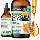 BIO KRAUTER Cordyceps Tincture 270g front view