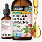 BIO KRAUTER Panax Ginseng Extract 2 fl oz bottle front view