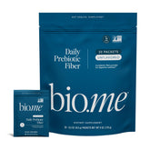 Bio.me Daily Prebiotic Fiber Supplement travel pack front view