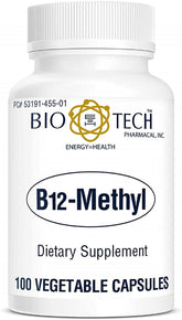 Bio-Tech Pharmacal B12-Methyl 1000 mcg capsule front view