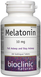Bioclinic Naturals Melatonin 10 mg 180 Tablets front view