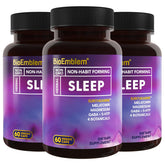 BioEmblem Natural Sleep Aid 60 Capsules front view