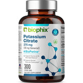 biophix Potassium Citrate 275mg 300 Veggie Capsules front view