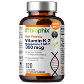 biophix Vitamin K2 MK7 Supplement 300 mcg front view
