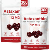 Biorizvo Astaxanthin 12mg 600 capsules front view