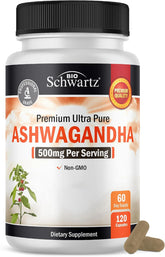 BioSchwartz Ashwagandha Capsules 500mg front view