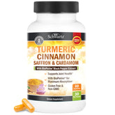 BioSchwartz Turmeric Curcumin Cinnamon Saffron Cardamom bottle front view