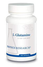 BIOTICS RESEARCH L-Glutamine 230g capsule bottle front view