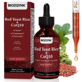BIOZQYNK Red Yeast Rice Liquid Drops 30ml bottle front view