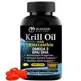 Blossom Nature Krill Oil Capsules front view packaging