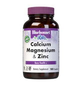 BlueBonnet Calcium Magnesium Zinc Supplement 180 Caplets front view