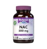 BlueBonnet N-Acetyl-L-Cysteine 500 mg vegetable capsules front view