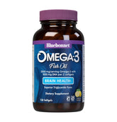 BlueBonnet Omega-3 Fish Oil Brain Health Softgels front view