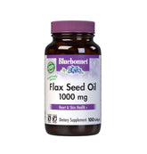 BlueBonnet Organic Flax Seed Oil Softgels front view