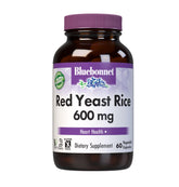 BlueBonnet Red Yeast Rice 600 mg Vegetable Capsules front view
