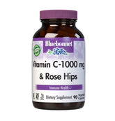 BlueBonnet Vitamin C 1000 mg Plus Rose Hips vegetable capsules front view