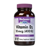 BlueBonnet Vitamin D3 400 IU Softgels front view