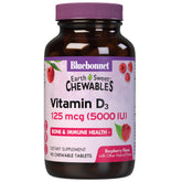 BlueBonnet Vitamin D3 5000 IU Chewable Tablets front view