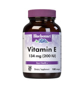 BlueBonnet Vitamin E 200 IU softgels front view with packaging
