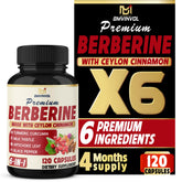 BMVINVOL Berberine Supplement 120 capsules front view