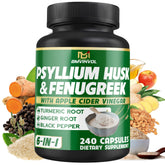 BMVINVOL Psyllium Husk Supplement 240 Capsules front view