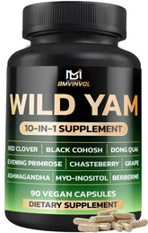 BMVINVOL Wild Yam Supplement front view with packaging