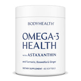 BodyHealth Omega-3 Fish Oil Capsules front view with packaging
