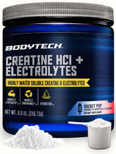 BodyTech Creatine HCl Powder 750mg front view with Rocket Pop flavour