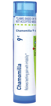 Boiron Chamomilla 9C homeopathic pellets front view