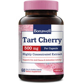 Bonawell Tart Cherry 500 mg capsules front view