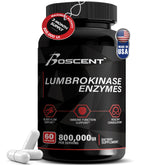 BOSCENT Lumbrokinase Multi-Enzyme Supplement 40mg front view
