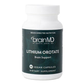 BRAINMD Lithium Orotate 60 Capsules front view