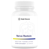 Bright Naturals Nerve Restore B-Complex Supplement 60 Capsules front view