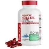 Bronson Antarctic Krill Oil 2000mg softgels front view