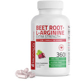 Bronson Beet Root + L-Arginine 2000mg capsules front view