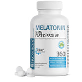 Bronson Melatonin 5mg Fast Dissolve Peppermint Lozenges front view