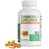 Bronson Turmeric + Curcumin Capsules 500mg front view