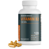Bronson Vitamin B2 Riboflavin 100mg 60 capsules front view