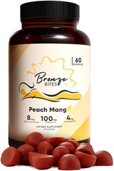 Bronze Bites Astaxanthin Gummies front view with packaging
