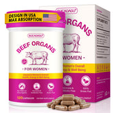 BUCAOAGU Beef Organ Capsules for Women front view