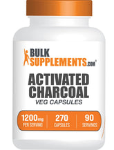 BulkSupplements Activated Charcoal Capsules front view