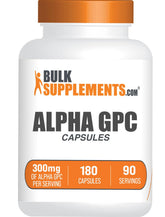 BulkSupplements Alpha GPC 300mg Capsules front view