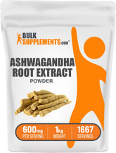 BulkSupplements Ashwagandha Extract 600mg capsule front view