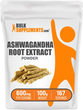 BulkSupplements Ashwagandha Extract 600mg front view