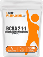 BulkSupplements BCAA Powder 998g front view