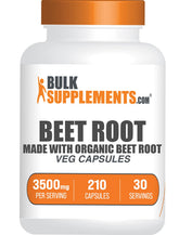 BulkSupplements Beet Root Capsules front view with packaging