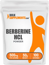 BulkSupplements Berberine HCl 50g powder front view