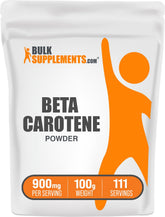 BulkSupplements Beta Carotene Powder 100g front view