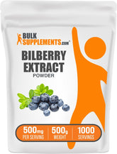BulkSupplements Bilberry Extract Powder 500g front view