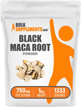 BulkSupplements Black Maca Root Powder 1039g front view